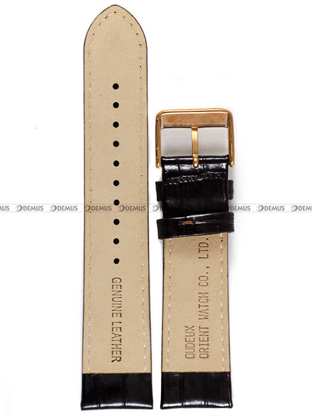 Pasek skórzany do zegarka Orient FES00004B0, FES00004W0, FEV0U002TH, FEV0U002WH - UDEUXRC - 22 mm