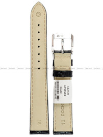 Pasek skórzany do zegarka - Rochet Chelsea 6390501 - 16 mm - Czarny