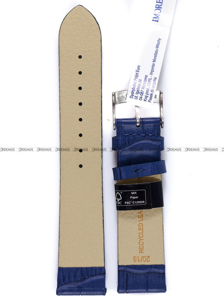 Pasek do zegarka skórzany - Morellato A01X5754D80062CR20 - 20 mm