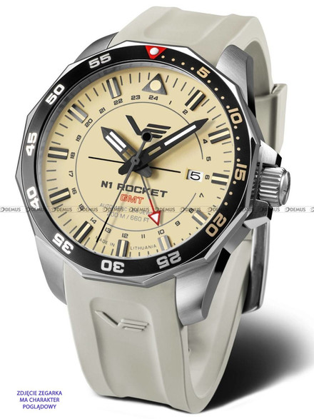 Pasek Silikonowy do zegarka Vostok Europe N-1 Rocket NH34-225A713 - 22 mm