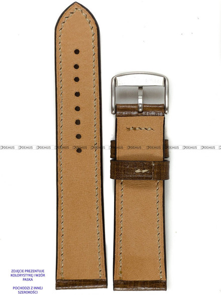 Pasek skórzany ręcznie robiony A. Kucharski Leather - Conceria Puccini Palmellato - chestnut/camel 26 mm