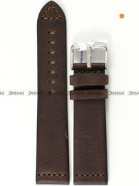 Pasek skórzany do zegarka - Morellato A01X4683B90030CR24 - 24 mm brązowy