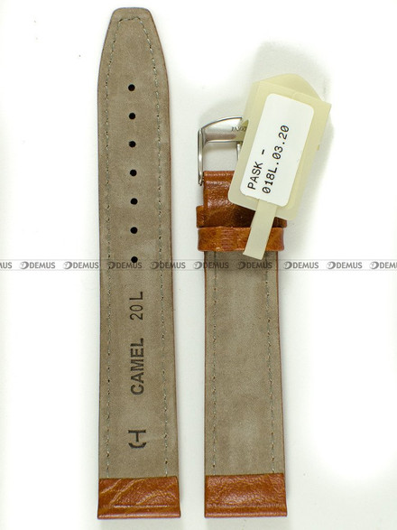 Pasek skórzany do zegarka - Horido PASK-018L.03.20S - 20 mm