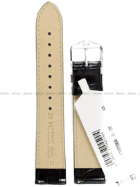 Pasek skórzany do zegarka - Hirsch Louisianalook 03427050-2-20 - 20 mm czarny
