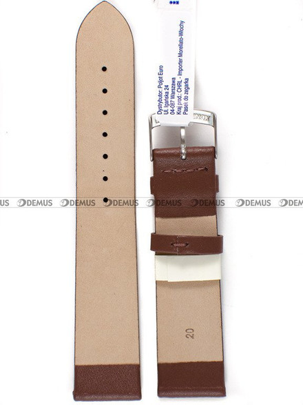 Pasek do zegarka skórzany - Morellato A01X5126875134CR20 20 mm brązowy