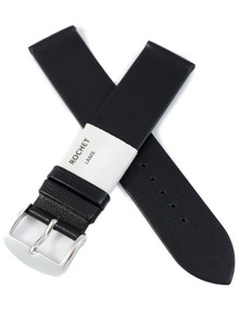 Pasek skórzany do zegarka - Rochet Trendy 6340701 - 20 mm - Czarny