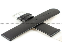 Pasek skórzany do zegarka - Hirsch Scandic L 17872050-2-24 - 24 mm czarny