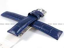 Pasek skórzany do zegarka - Hirsch Grand Duke 02528080-2-20 - 20 mm granatowy