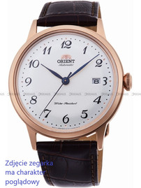 Pasek skórzany do zegarka Orient RA-AC0001S10B - UL002011P0 - 21 mm brązowy