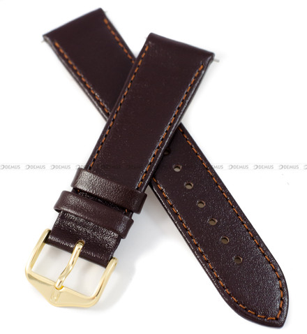 Pasek skórzany do zegarka - Hirsch Osiris 03475110-1-18 M - 18 mm