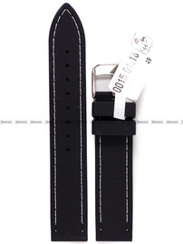Pasek silikonowy do zegarka - Horido 0015.01W.18S - 18 mm