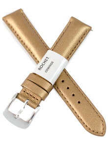 Pasek skórzany do zegarka - Rochet New York by Night 3411693XS - 16 mm - Brązowy