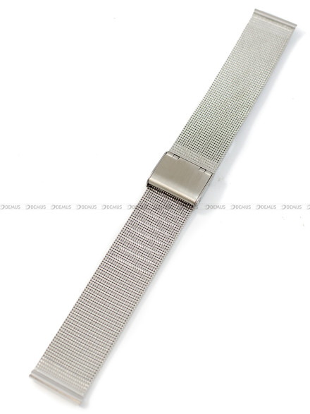 Bransoleta mesh do zegarka - BMS01.18.BZ-CSP - 18 mm - srebrna