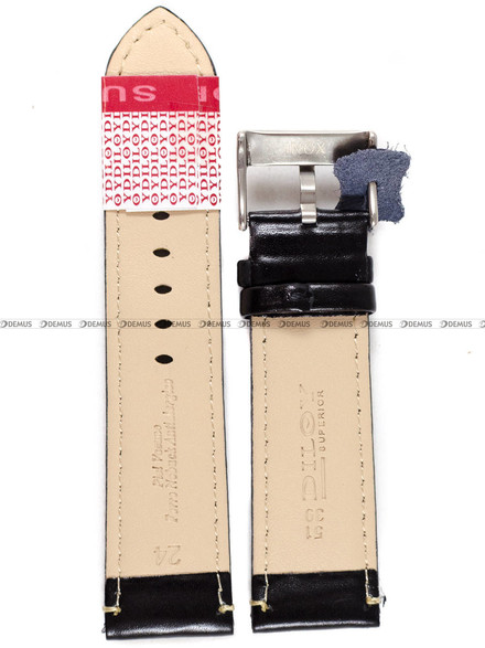 Pasek skórzany do zegarka - Diloy 373.24.1 - 24 mm