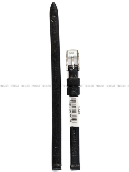 Pasek skórzany do zegarka - Rochet Trendy 6340001 - 6 mm - Czarny