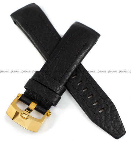Pasek skórzany do zegarka Vostok Europe Lunokhod - VE-25-PS-Black-RG - 25 mm