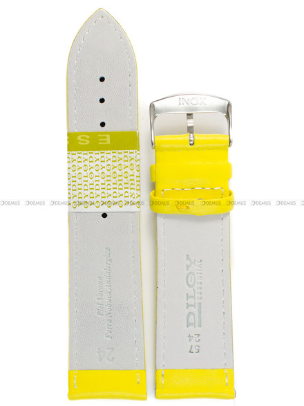 Pasek skórzany do zegarka - Diloy 302.24.10 - 24 mm