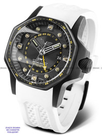 Pasek silikonowy biały do zegarka Vostok Europe Atomic Age NH34-640C703 - 25 mm