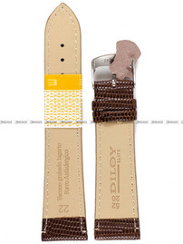 Pasek skórzany do zegarka - Diloy 407.22.2 - 22 mm