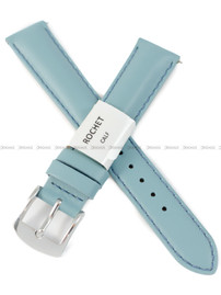 Pasek skórzany do zegarka - Rochet New York 3011611XS - 16 mm - Niebieski
