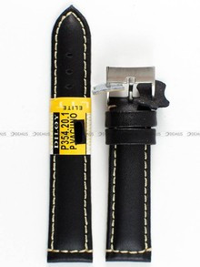 Pasek skórzany do zegarka - Diloy P354.20.1 - 20mm czarny