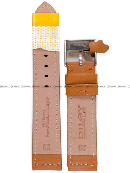 Pasek skórzany do zegarka - Diloy P354.20.23 - 20 mm