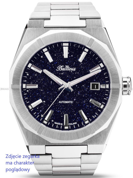 Bransoleta do zegarka Balticus Gwiezdny Pył 15 mm - Srebrny