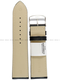 Pasek skórzany do zegarka - Rochet Neptune 7232401 - 24 mm - Czarny