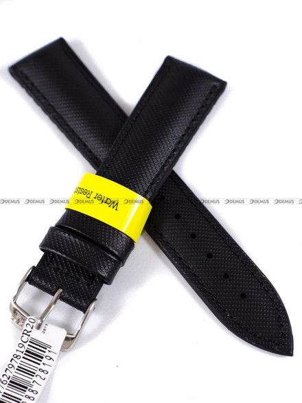 Pasek wodoodporny do zegarka - Morellato A01X4762797819CR20 - 20 mm czarny