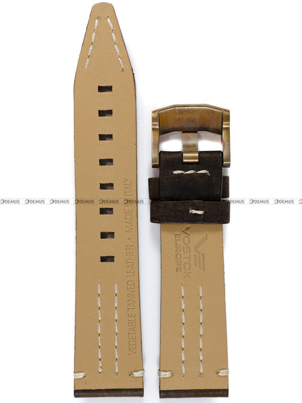 Pasek skórzany do zegarka Vostok Europe N-1 Rocket NE57-225O565 - 22 mm