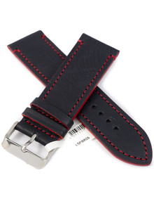 Pasek skórzany do zegarka - LAVVU LSPBR26 - 26 mm