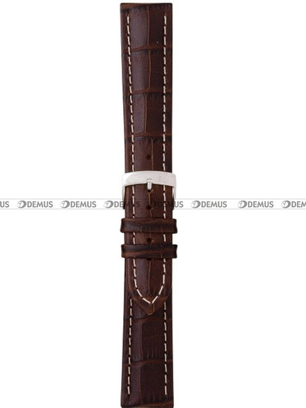 Pasek skórzany do zegarka - Morellato U3252480032 - 22 mm brązowy