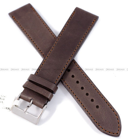 Pasek skórzany do zegarka - LAVVU LSAXC18 - 18 mm - XXL