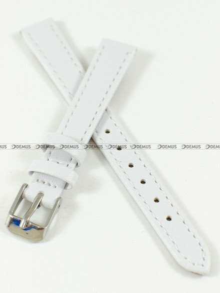 Pasek skórzany do zegarka - Toscana PST-12.7-S - 12 mm biały