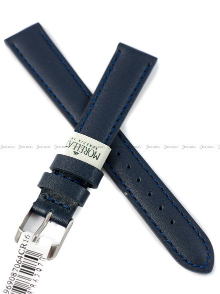 Pasek skórzany do zegarka - Morellato Performance A01X0969087064CR16 - 16 mm