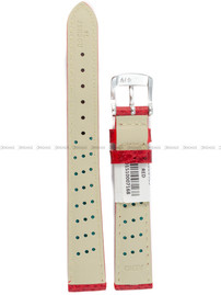 Pasek skórzany do zegarka - Rochet Buffalo 5020405 - 14 mm - Czerwony