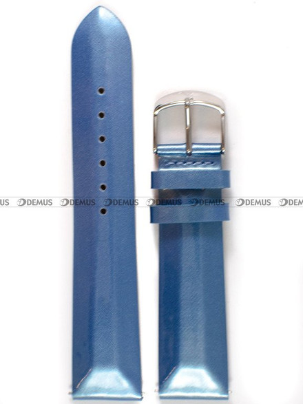 Pasek Undine skórzany do zegarka Vostok - 20 mm niebieski