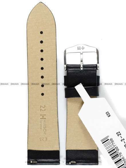 Pasek skórzany do zegarka - Hirsch Toronto 03702150-2-22 M - 22 mm