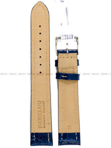 Pasek do zegarka skórzany - Morellato Plus A01U3252480061CR18 - 18 mm