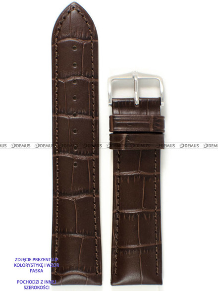 Pasek skórzany do zegarka - Hirsch Duke 01028010-2-26 - 26 mm