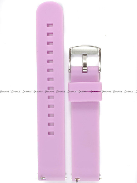 Pasek silikonowy do zegarka - LAVVU LS00F18 - 18 mm