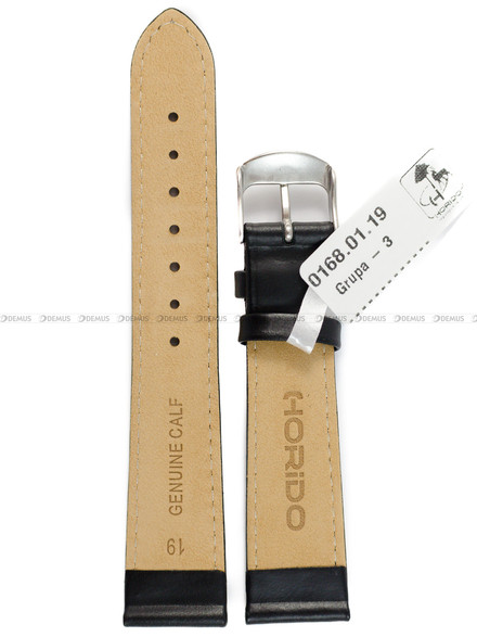 Pasek skórzany do zegarka - Horido 0168.01.19S - 19 mm
