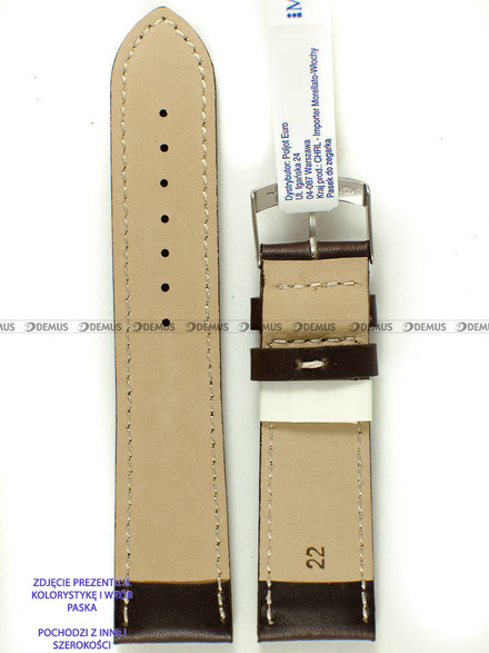 Pasek skórzany do zegarka - Morellato A01X4937C23032CR24 - 24 mm