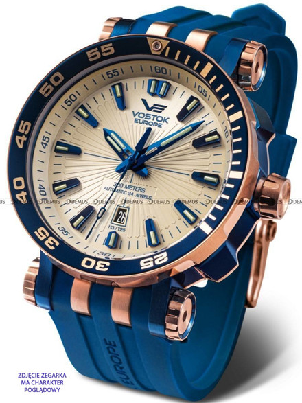 Pasek silikonowy do zegarka Vostok Europe Energia NH35A-575E651 - 20 mm