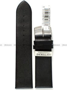 Pasek do zegarka skórzany - Morellato A01X5126875019CR24 24 mm czarny
