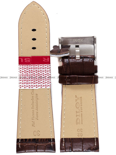 Pasek skórzany do zegarka - Diloy 368EA.30.2 - 30 mm