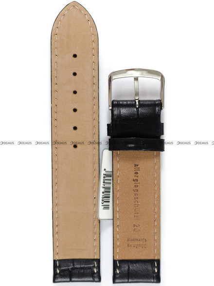 Pasek skórzany do zegarka - Fluco Clasic Kroko 373M-01-20 - 20 mm