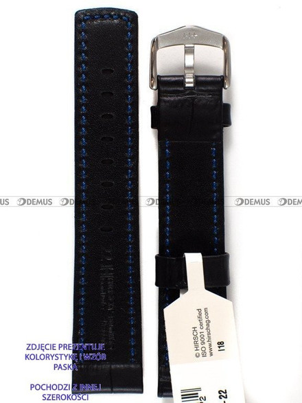 Pasek skórzany do zegarka - Hirsch Grand Duke XL 02528250-2-20 - 20 mm