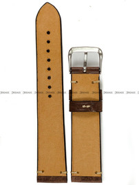 Pasek skórzany ręcznie robiony A. Kucharski Leather - Conceria Il Ponte Maya Simple - chocolate/camel 20 mm