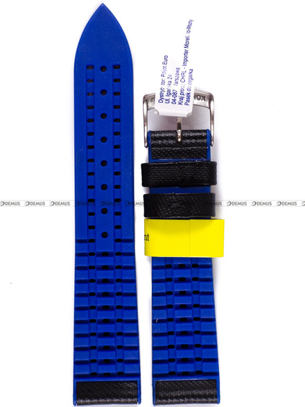 Pasek wodoodporny do zegarka - Morellato A01X4762797865CR20 - 20 mm czarny